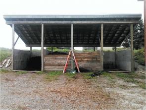 Devine Gardens aerated compost bays
